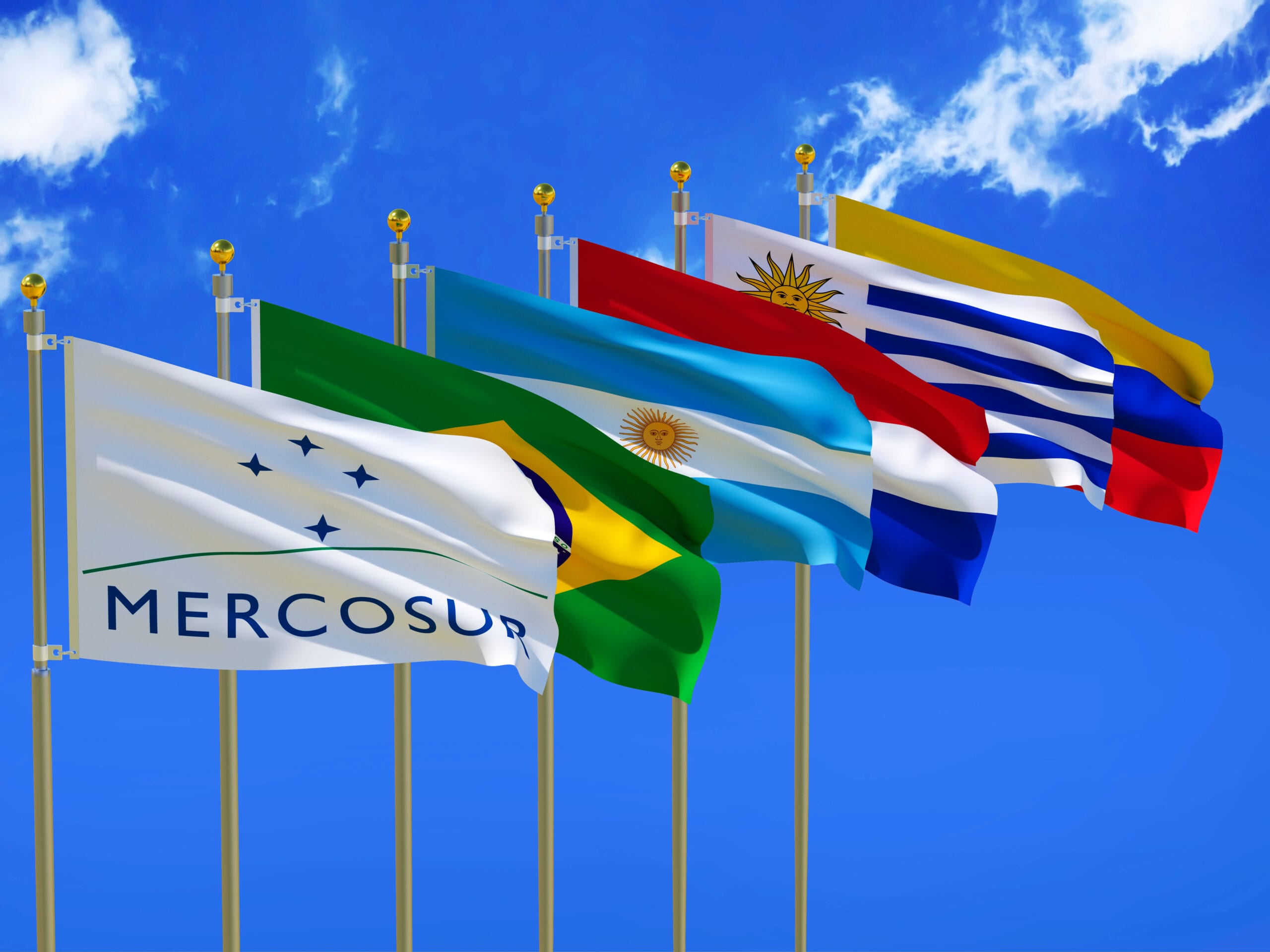 Mercosur flags brazil argentina paraguay uruguay Mexico automotive industry