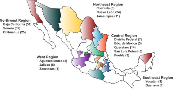 aerospace-in-mexico-map