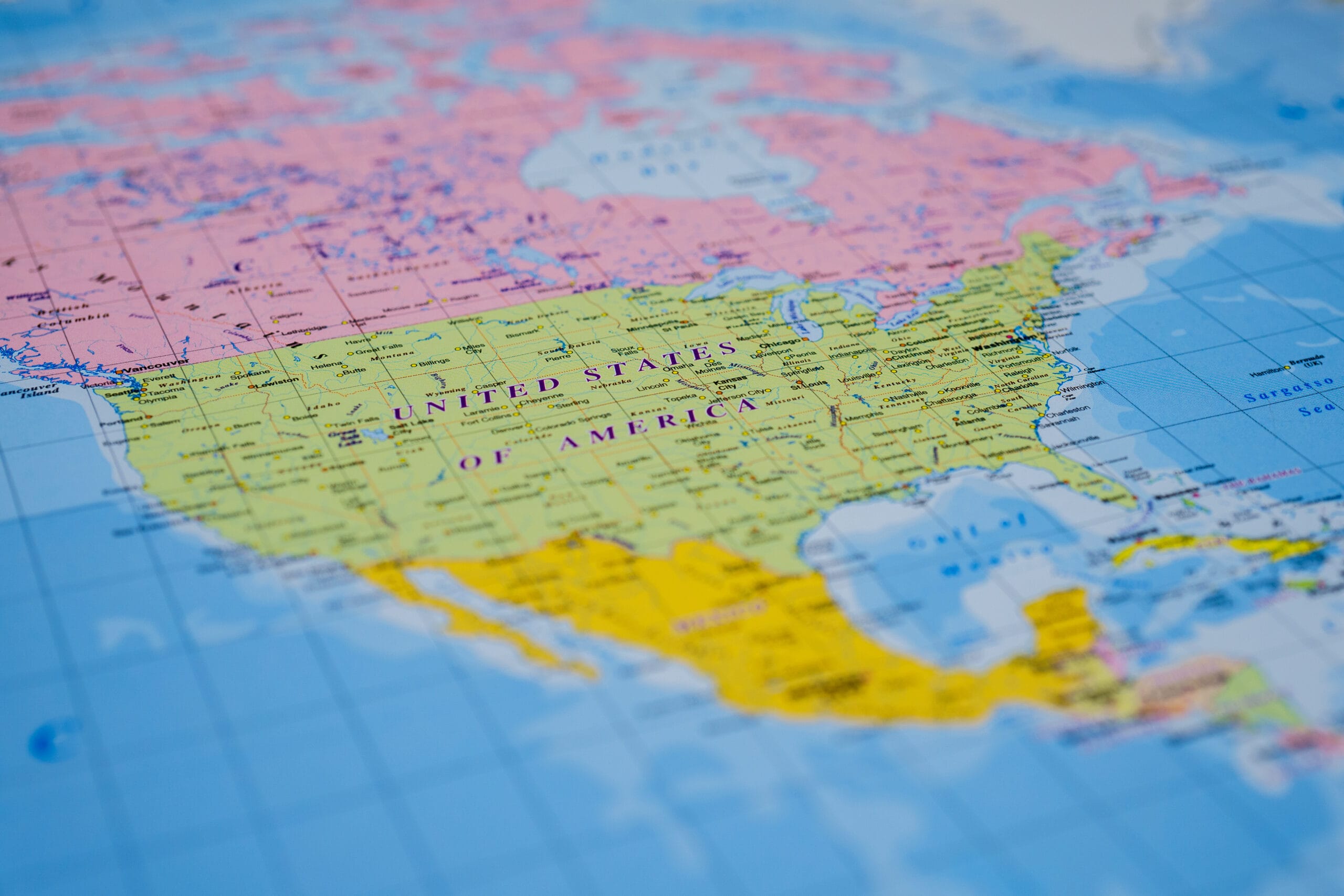 North america map