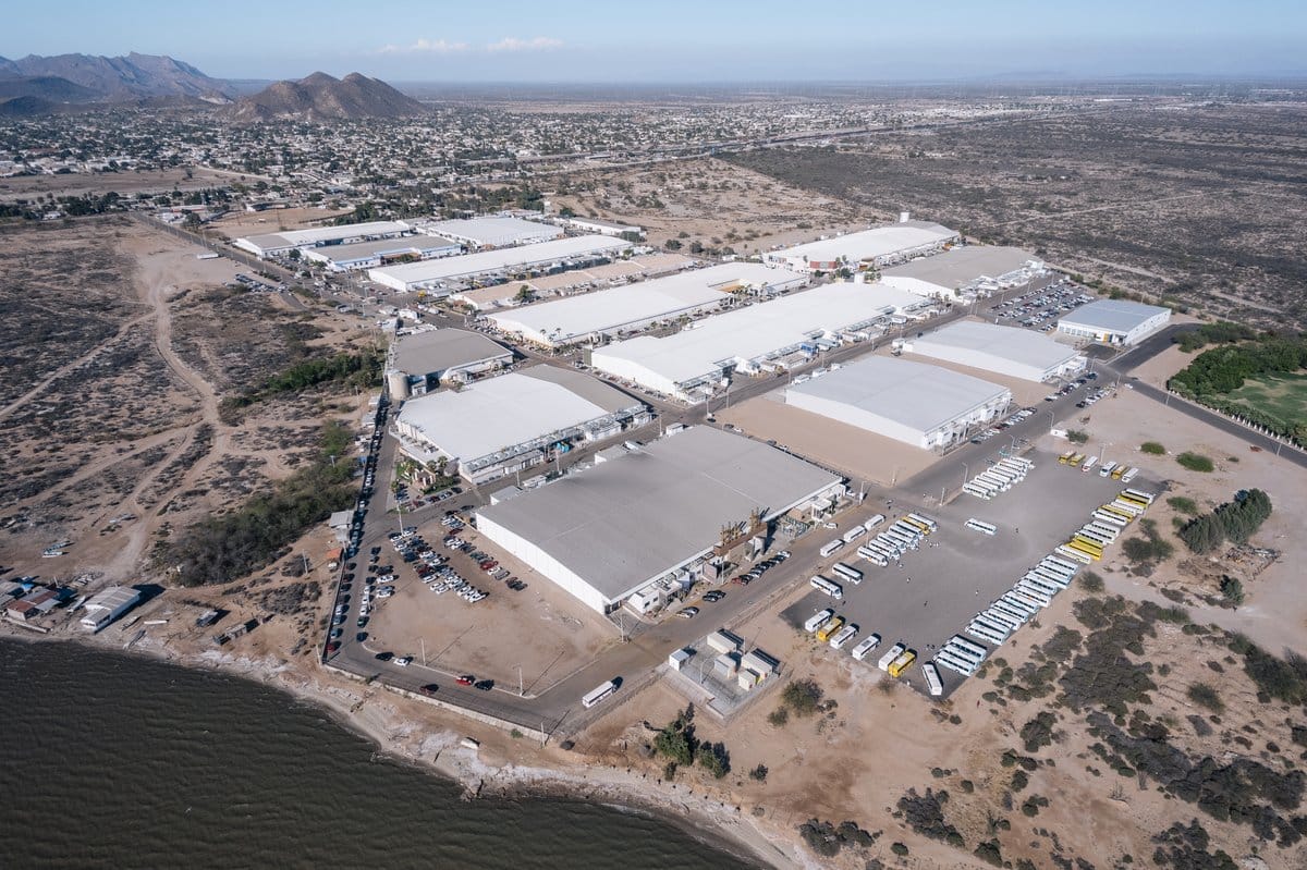 Aerial view of a Tetakawi Manufacturing Campus supporting diverse manufacturing industries in Mexico | Tetakawi