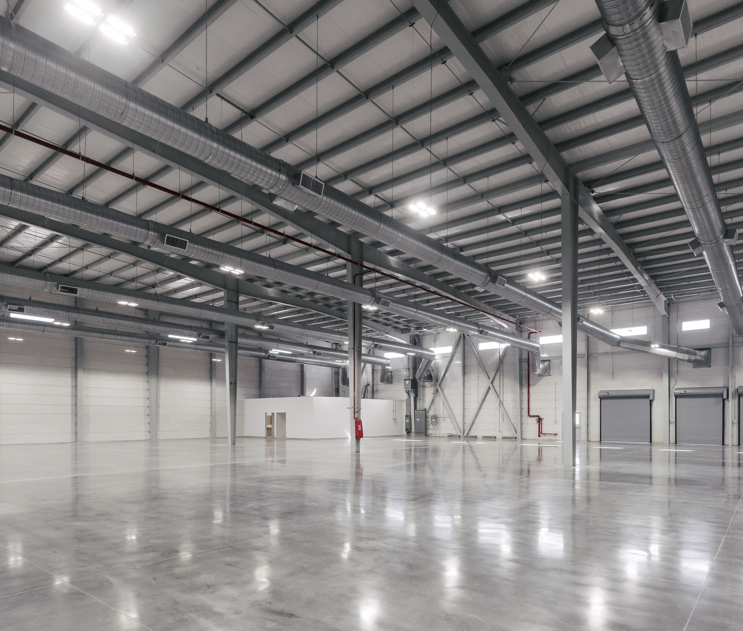 Interior view of available warehouse space at the Mazatlán Manufacturing Campus
